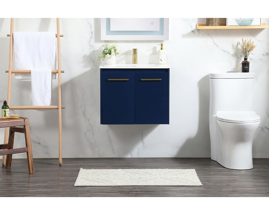 Elegant Bathroom Vanity - Blue (VF44524MBL-BS)