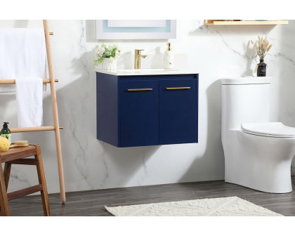 Elegant Bathroom Vanity - Blue (VF44524MBL-BS)