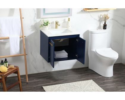 Elegant Bathroom Vanity - Blue (VF44524MBL-BS)