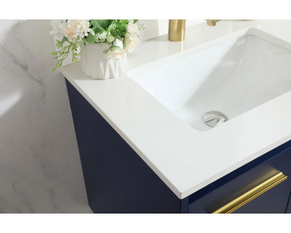 Elegant Bathroom Vanity - Blue (VF44524MBL-BS)