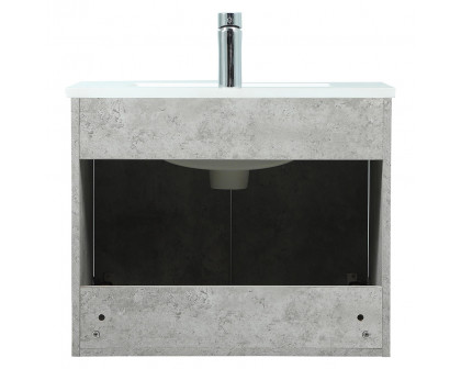 Elegant Bathroom Vanity - Concrete Gray (VF44524MCG)