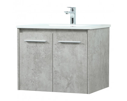 Elegant Bathroom Vanity - Concrete Gray (VF44524MCG)