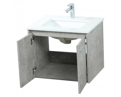 Elegant Bathroom Vanity - Concrete Gray (VF44524MCG)