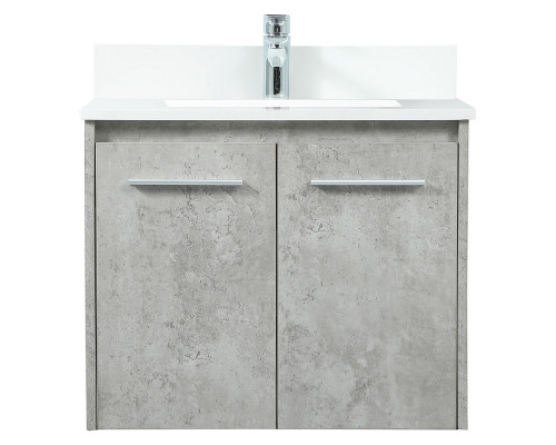 Elegant Bathroom Vanity - Concrete Gray (VF44524MCG-BS)