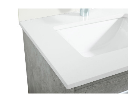 Elegant Bathroom Vanity - Concrete Gray (VF44524MCG-BS)