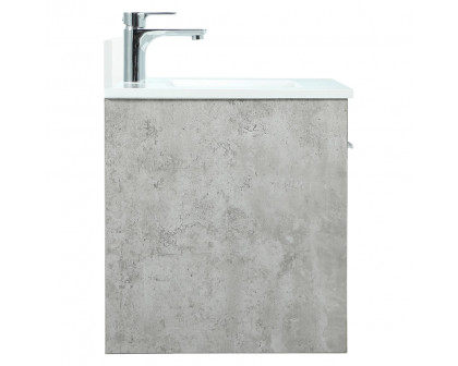 Elegant Bathroom Vanity - Concrete Gray (VF44524MCG-BS)