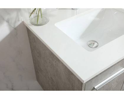 Elegant Bathroom Vanity - Concrete Gray (VF44524MCG-BS)