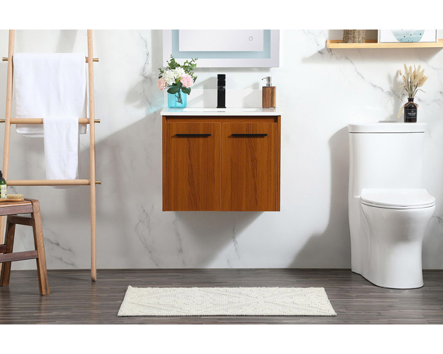 Elegant Bathroom Vanity - Teak (VF44524MTK-BS)