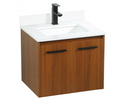 Elegant Bathroom Vanity - Teak (VF44524MTK-BS)