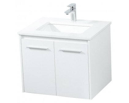 Elegant Bathroom Vanity - White (VF44524MWH)