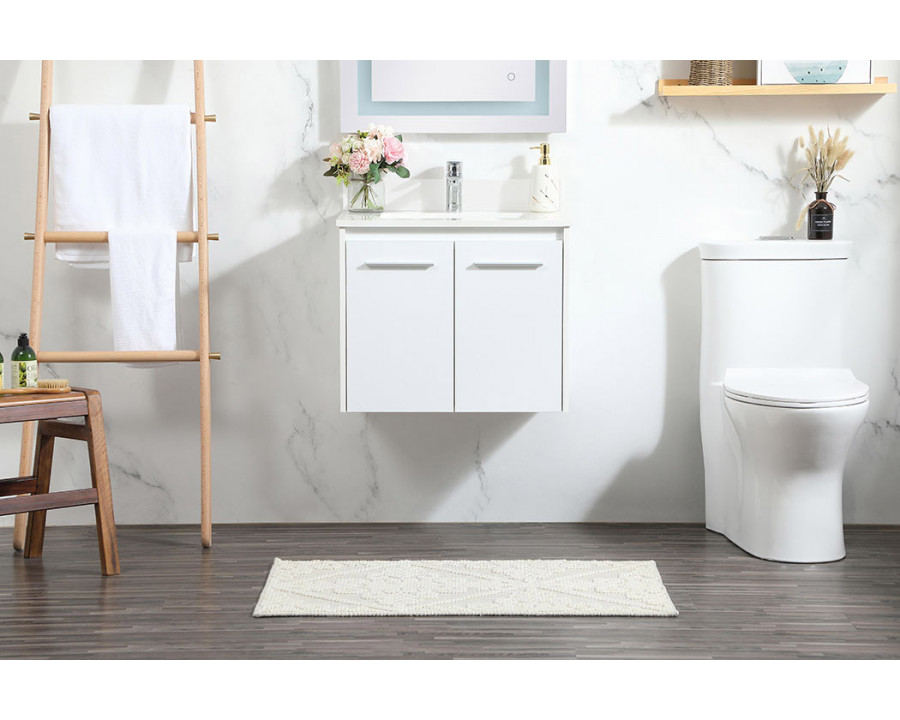 Elegant Bathroom Vanity - White (VF44524MWH-BS)