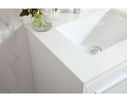 Elegant Bathroom Vanity - White (VF44524MWH-BS)