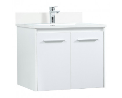 Elegant Bathroom Vanity - White (VF44524MWH-BS)