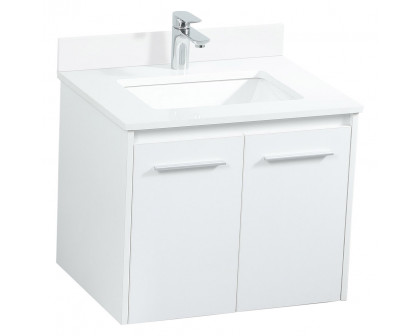 Elegant Bathroom Vanity - White (VF44524MWH-BS)