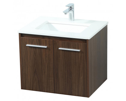 Elegant Bathroom Vanity - Walnut (VF44524MWT)