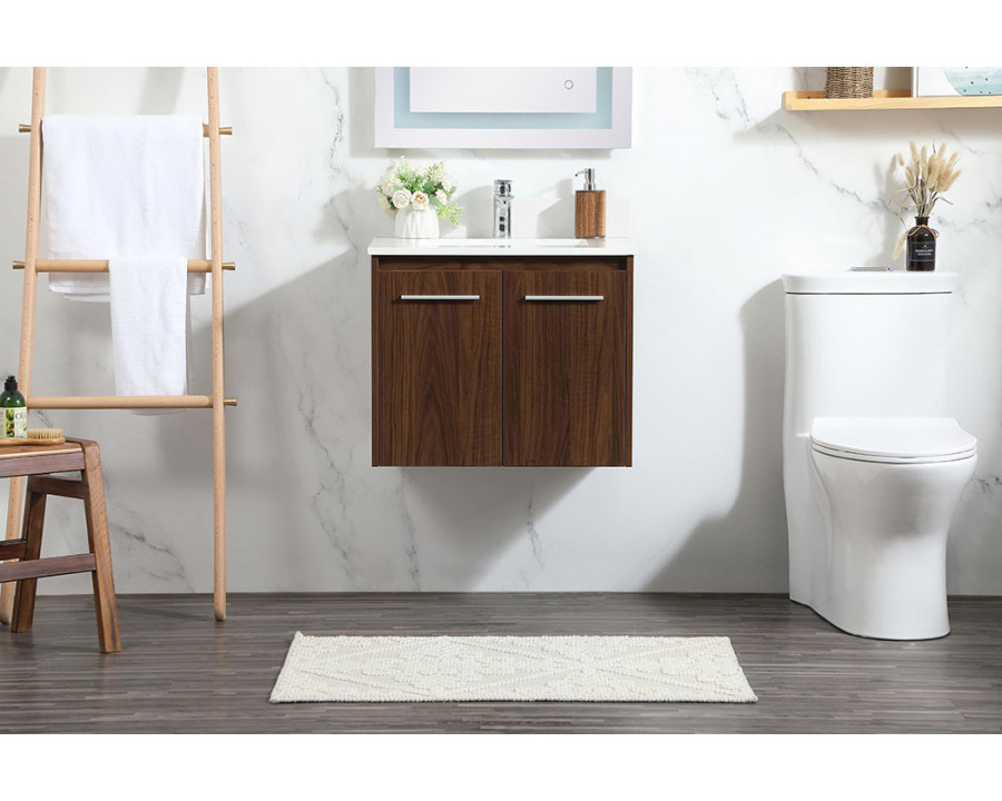 Elegant Bathroom Vanity - Walnut (VF44524MWT-BS)