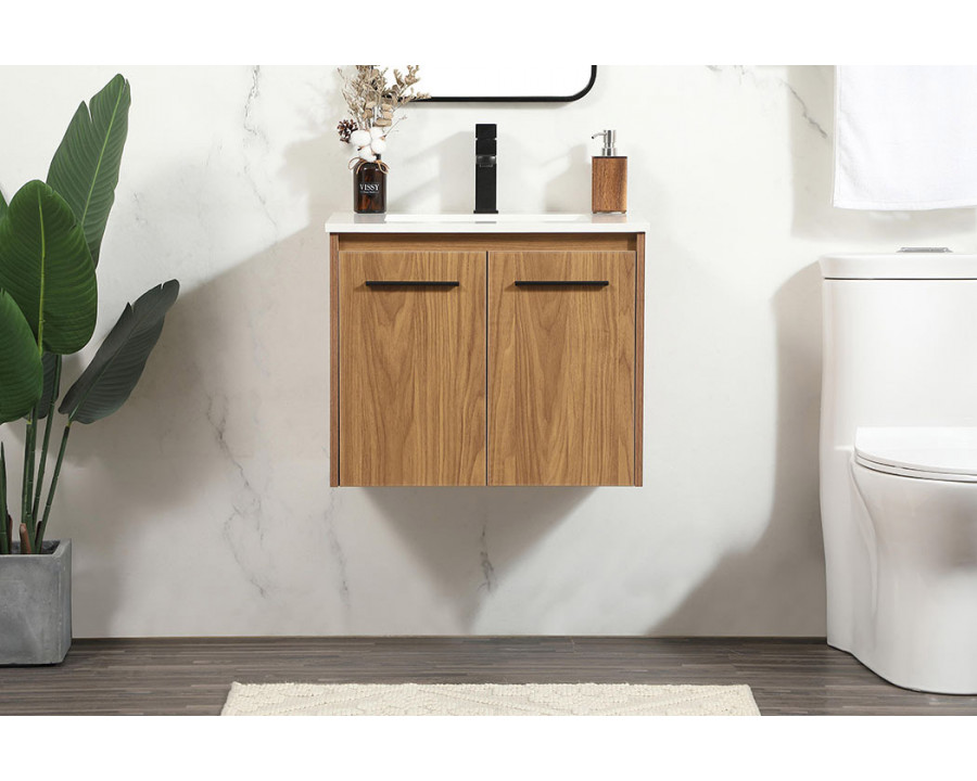 Elegant Bathroom Vanity - Walnut Brown (VF44524WB)