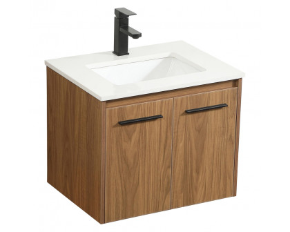 Elegant Bathroom Vanity - Walnut Brown (VF44524WB)