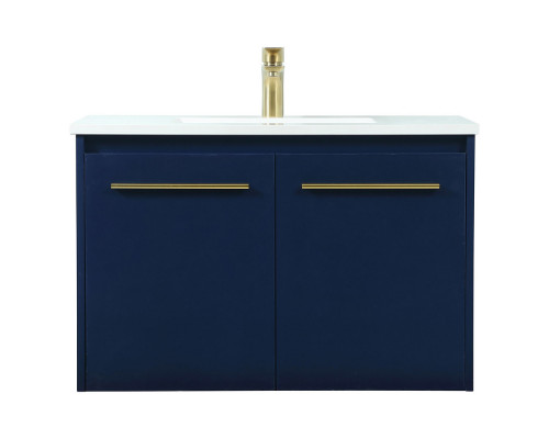 Elegant Bathroom Vanity - Blue (VF44530MBL)