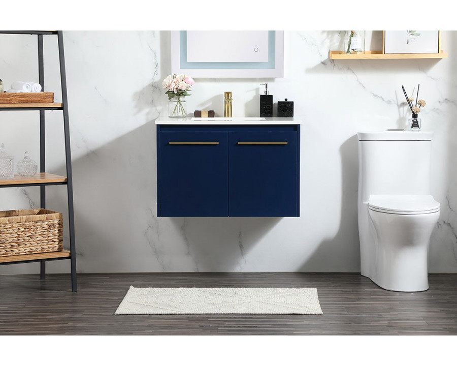 Elegant Bathroom Vanity - Blue (VF44530MBL)