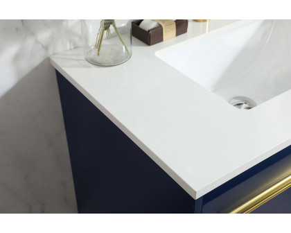 Elegant Bathroom Vanity - Blue (VF44530MBL)