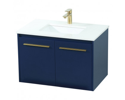 Elegant Bathroom Vanity - Blue (VF44530MBL)