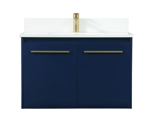 Elegant Bathroom Vanity - Blue (VF44530MBL-BS)