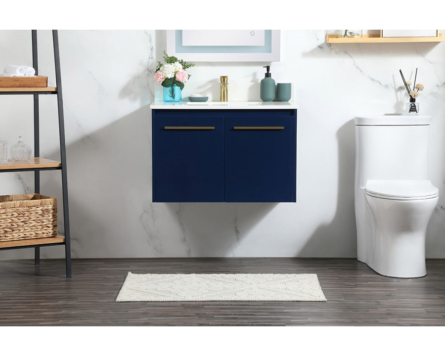 Elegant Bathroom Vanity - Blue (VF44530MBL-BS)