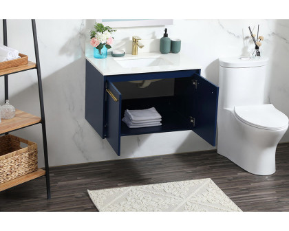 Elegant Bathroom Vanity - Blue (VF44530MBL-BS)