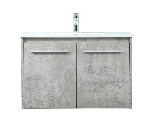 Elegant Bathroom Vanity - Concrete Gray (VF44530MCG)