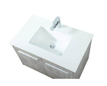 Elegant Bathroom Vanity - Concrete Gray (VF44530MCG)