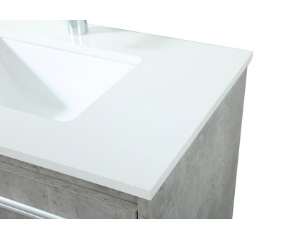 Elegant Bathroom Vanity - Concrete Gray (VF44530MCG)