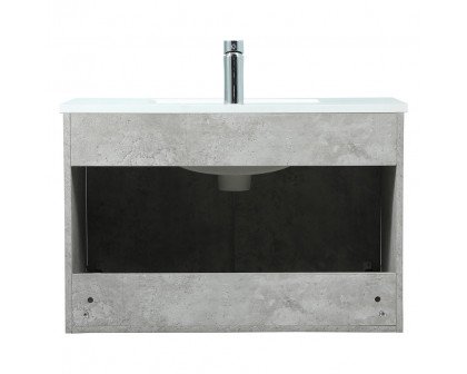 Elegant Bathroom Vanity - Concrete Gray (VF44530MCG)