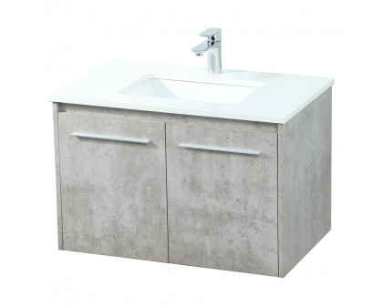 Elegant Bathroom Vanity - Concrete Gray (VF44530MCG)