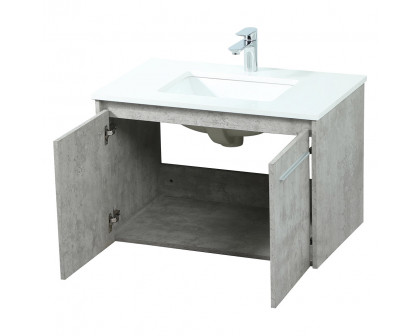 Elegant Bathroom Vanity - Concrete Gray (VF44530MCG)