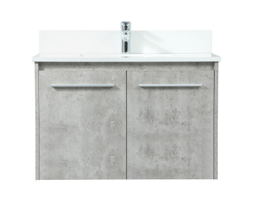 Elegant Bathroom Vanity - Concrete Gray (VF44530MCG-BS)