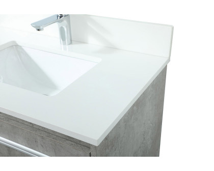 Elegant Bathroom Vanity - Concrete Gray (VF44530MCG-BS)