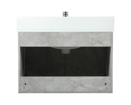 Elegant Bathroom Vanity - Concrete Gray (VF44530MCG-BS)