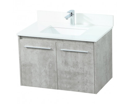 Elegant Bathroom Vanity - Concrete Gray (VF44530MCG-BS)