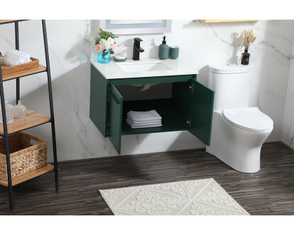 Elegant Bathroom Vanity - Green (VF44530MGN-BS)