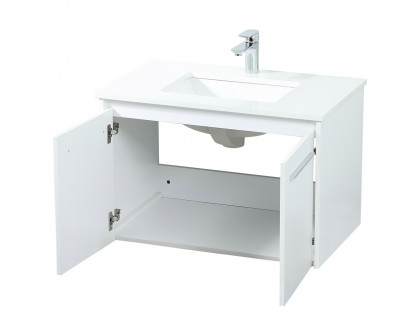 Elegant Bathroom Vanity - White (VF44530MWH)