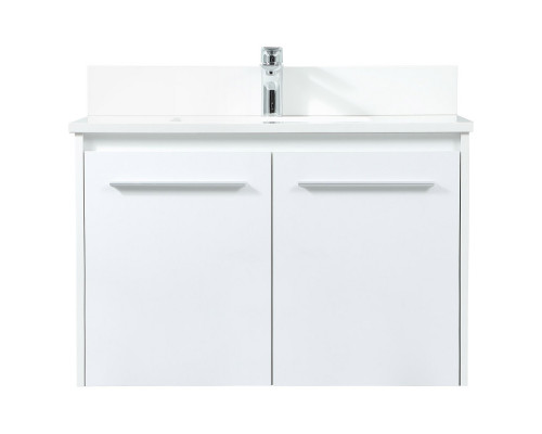 Elegant Bathroom Vanity - White (VF44530MWH-BS)