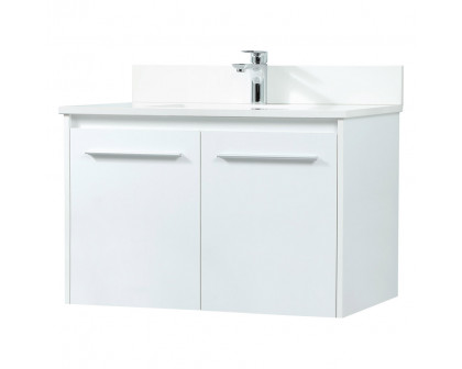 Elegant Bathroom Vanity - White (VF44530MWH-BS)