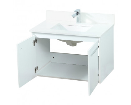 Elegant Bathroom Vanity - White (VF44530MWH-BS)