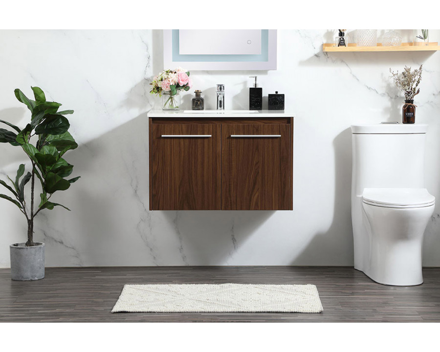 Elegant Bathroom Vanity - Walnut (VF44530MWT)