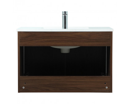 Elegant Bathroom Vanity - Walnut (VF44530MWT)