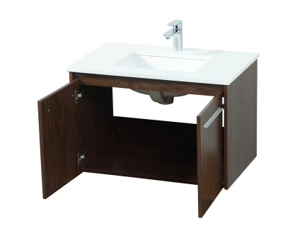 Elegant Bathroom Vanity - Walnut (VF44530MWT)