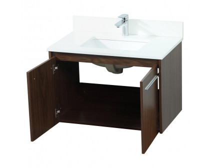 Elegant Bathroom Vanity - Walnut (VF44530MWT-BS)