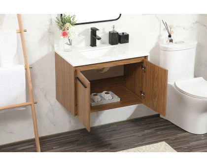 Elegant Bathroom Vanity - Walnut Brown (VF44530WB-BS)