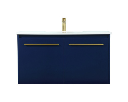 Elegant Bathroom Vanity - Blue (VF44536MBL)